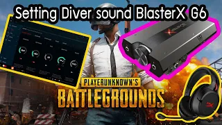 sound BlasterX G6 Setting game pubg