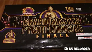 GRAND MASTER PYROTECHNICIAN BY(PHANTOM BRAND FIREWORKS)195 SHOTS,500 GRAM CAKE