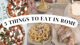 5 Things You Should Eat in Rome, Italy! ITALY TRAVEL TIPS 2022 🇮🇹🍝🍕 BEST ROMAN FOOD