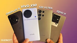 Vivo X90 vs S23 ULTRA vs OnePlus 11 vs iQOO 11 🔋 Battery Drain & Performance Test