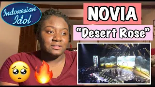 [REAKSI] NOVIA - DESERT ROSE (Sting ft. Cheb Mami) - SPEKTA SHOW TOP 10 - Indonesian Idol 2020