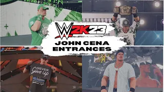 WWE 2K23: All John Cena Entrances in Orginal Arenas!