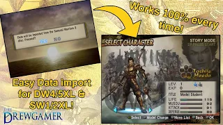 EASY DATA IMPORT FOR DW3/4/5XL & SW1/2XL! PCSX2 TUTORIAL