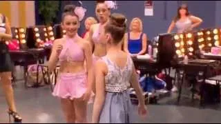 Dance Moms Maddie dancing Chandelier in the dressing room