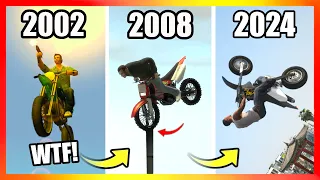 BIKE STUNTS in GTA Games! (2002 → 2023)