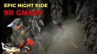 Epic Night Ride // 4 Polaris 9Rs = ROWDY!