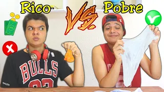 RICO VS POBRE NA ESCOLA #45 - FAZENDO AMOEBA/SLIME !!