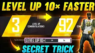 10x Speed Level Increasing Trick 😱 || TOP TRICKS To SURPRISE EVERYONE IN FREE FIRE