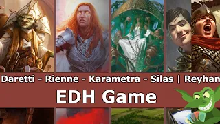 Daretti vs Rienne vs Karametra vs Silas | Reyhan EDH / CMDR game play for Magic: The Gathering