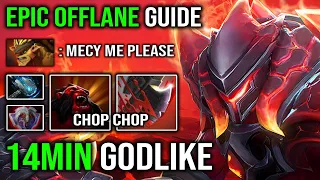 EPIC Axe Offlane Guide 5Min Vanguard & 14Min Godlike Crazy Chop Chop 100% EZ Counter BB AM 8K DotA 2