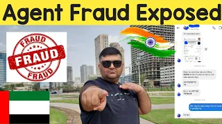 Agent Fraud Exposed UAE Visa || India Agent Scam UAE Visa