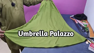 Full Gher Wala Umbrella Palazo Cutting and Stitching