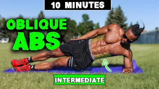 10 MINUTE ABS WORKOUT (NO EQUIPMENT) | INTERMEDIATE OBLIQUES | LEVEL 2 ABS