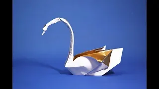 How to make a PAPER SWAN (Origami Bird Easy)