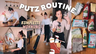 PUTZROUTINE - komplette Wohnung + PUTZMITTEL // JustSayEleanor (PUTZMOTIVATION)