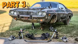 ABANDONED Dodge Challenger Rescued After 35 Years Part 3: Suspension Rebuild