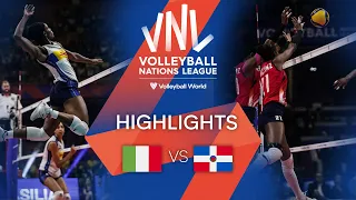 🇮🇹 ITA vs. 🇩🇴 DOM - Highlights Week 2 | Women's VNL 2022