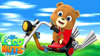 велосипед Алекса | мультфильмы для детей | веселые | Loco Nuts Russia | детские видео