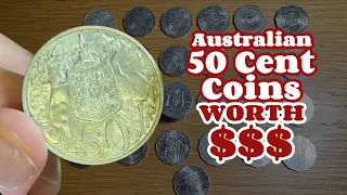 Australian 50c Coins To Look For Worth Money $$$ 2024 (50c Coins)