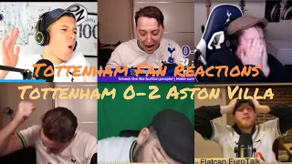 TOTTENHAM FAN FURIOUS REACTION TO TOTTENHAM 0-2 ASTON VILLA | TOTTENHAM FAN CHANNEL REACTIONS