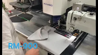 Automatic pocket welting machine, laser cutter, with zipper, RAMBO RM-900