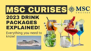 Unveiling the MSC Cruises Drink Packages - Everything You Need to Know! 2023 Pricing update.