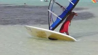 Windsurfing classic freestyle practice