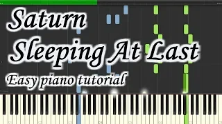 Saturn - Sleeping At Last - Very easy and simple piano tutorial synthesia planetcover