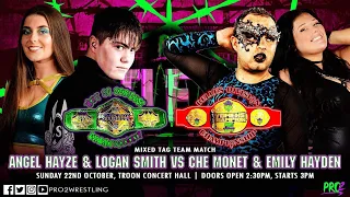 Pro2sday #37 - Logan Smith & Angel Hayze vs Che Monet & Emily Hayden | Pro2 Tag Title Match!!