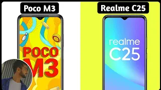 Realme C25 Vs Poco M3 | Best Phone Under 10000 | Poco M3 Vs Realme C25