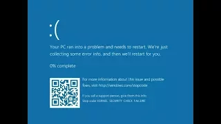 Kernel Security Check Failure in Windows 10 & 8.1। Quick fixed। Easy Method। 2017