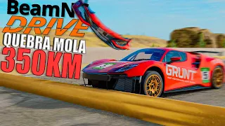 Passando em uma LOMBADA a 350km de velocidade BeamNG Drive