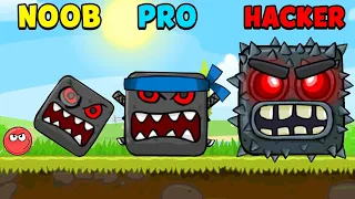 NOOB vs PRO vs HACKER w RED BALL 4