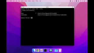 how to find all available conda environments from mac terminal