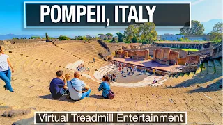 🇮🇹Ancient Pompeii Ruins Walking Tour in 4K - Virtual Treadmill Walk in Italy