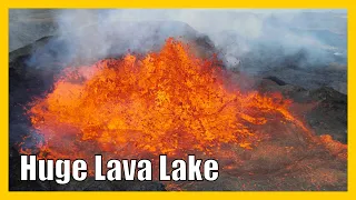 Huge Lava Lake – Drone 4K