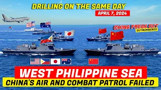 China's Air and Combat Patrol FAILED against Joint Maritime Drill of Philippines and U.S. Allies