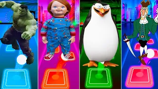 She_Hulk🆚Chucky Astronomia🆚Penguins_of_Madagascar🆚Dr._Livesey🍇Who is best?