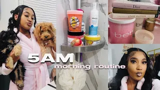 my 5AM “hot girl” morning routine! |healthy and productive habits, hygiene routine | ft: Dossier