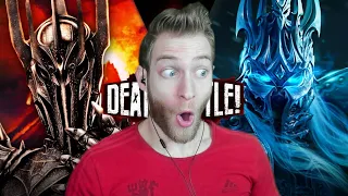 I NEVER KNEW HOW EVIL HE WAS!!! Reacting to "Sauron vs Lich King Death Battle"