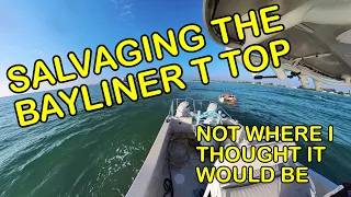 Recovering the Missing T Top From the Capsized Bayliner | 24ft Trophy T Top