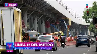 Línea 12 Metro CDMX: Descartan daños y hundimientos por reforzamiento | Noticias con Yuriria Sierra