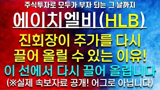 에이치엘비(HLB) ※실제속보자료공개 어그로 아님! 진회장이 주가를 다시 끌어 올릴 수 있는 이유! feat. 이 선에서 다시 끌어 올립니다