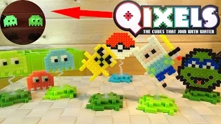 Квикселс СВЕТЯТСЯ - Qixels Дизайнер - Пиксельные игрушки - 8 bit - Pokemon - Pacman - TMNT