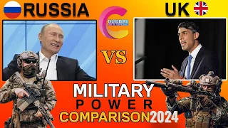 Russia vs uk world military power comparison 2024. russia military power. uk military power 2024.