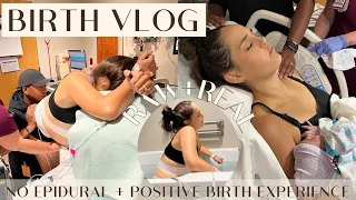 LABOR AND DELIVERY VLOG 2022 | NO EPIDURAL | Raw and Real Unmedicated Induction Birth Vlog