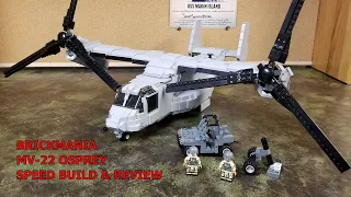 BRICKMANIA CUSTOM LEGO, MV-22 OSPREY, SPEED BUILD & REVIEW