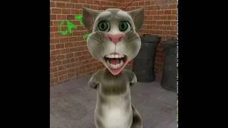 Talking Tom: Tom being scary