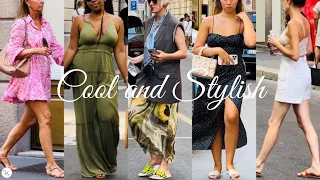 🇮🇹 Cool and Stylish Outfits For Hot Summer - 4K - Street Style Milan - Street Fashion