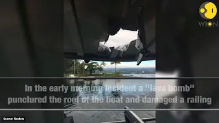 'Lava bomb' from Hawaii volcano injures 23 on boat